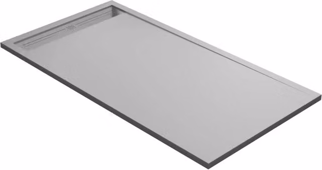 Piatto Doccia 90x200 cm in Pietra Bonussi Trivor Grigio Chiaro