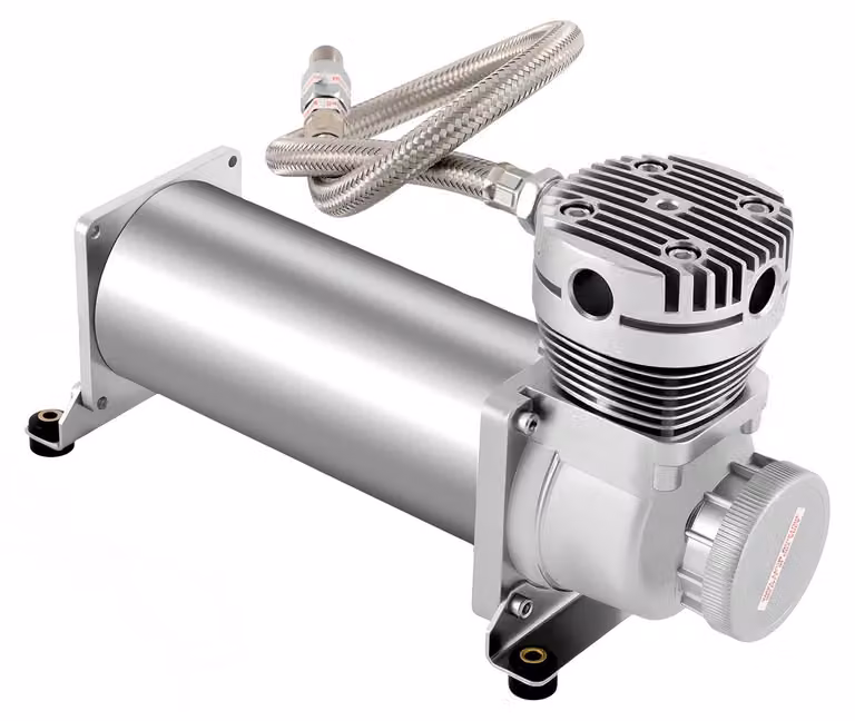 Kit compressore d'aria, alta pressione, design portatile, colore argento