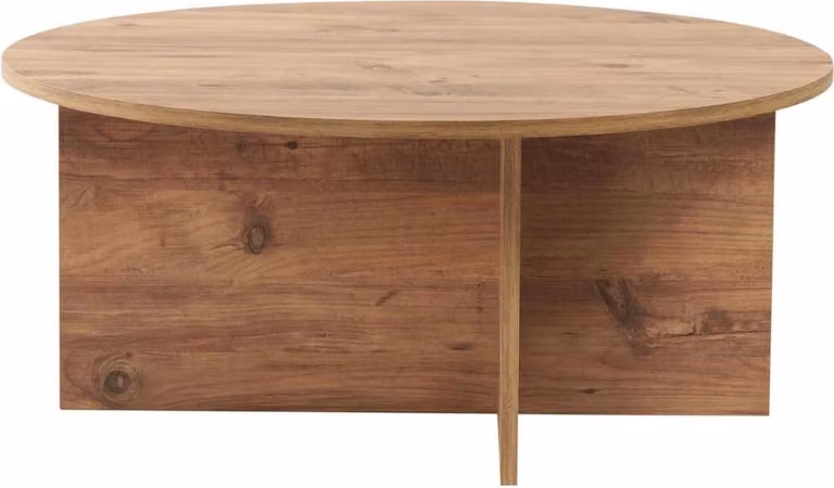 Calicosy - Tavolino con piano arrotondato L90 cm - SOLEIL