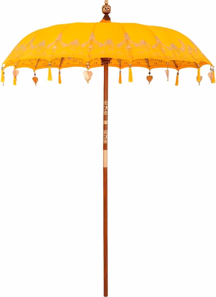 Ombrellone balinese giallo 185 x 185 x 260 cm