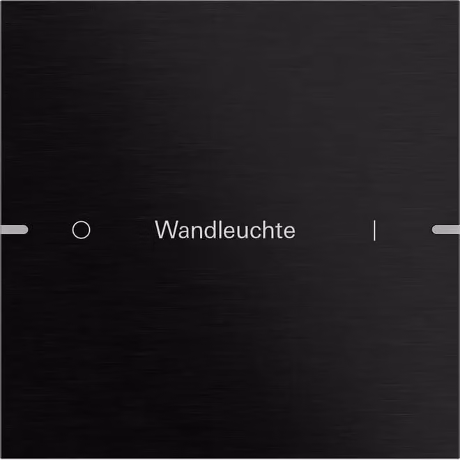 Set di pulsanti a bilanciere Gira 1f con sensori a pressione singoli, 4,95, alluminio nero (anodizzato), 5031126