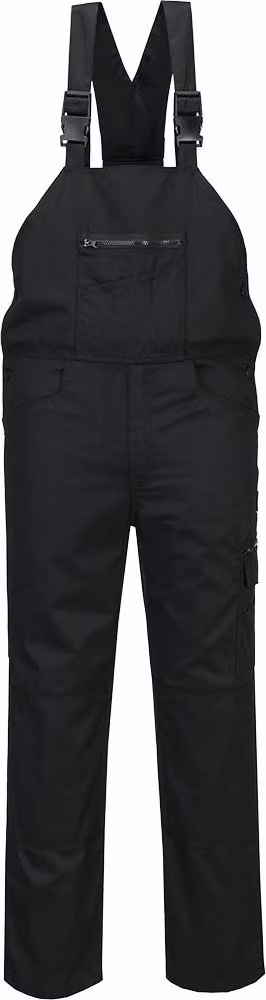 Wx2 Stretch Bib Rib - Taglia M - Nero - Portwest