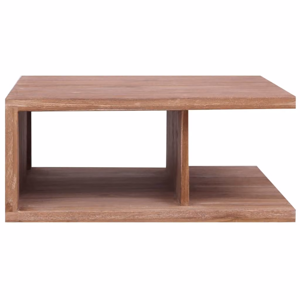 Tavolino 70 x 70 x 30 cm in legno massiccio di teak