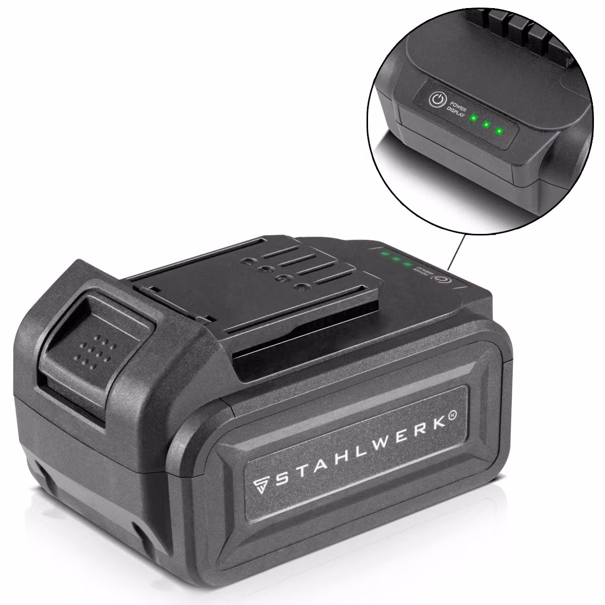 STAHLWERK 20 V batteria ricaricabile 4Ah Li-Ion batteria di ricambio adatta agli utensili