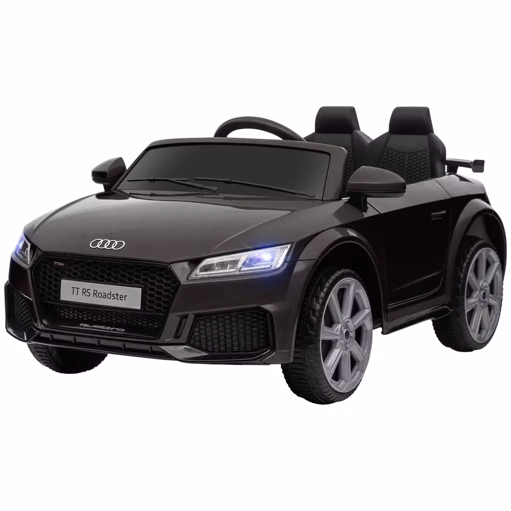 Auto elettrica per bambini Audi TT RS Roadster Minimal nera con telecomando e luci LED – 2