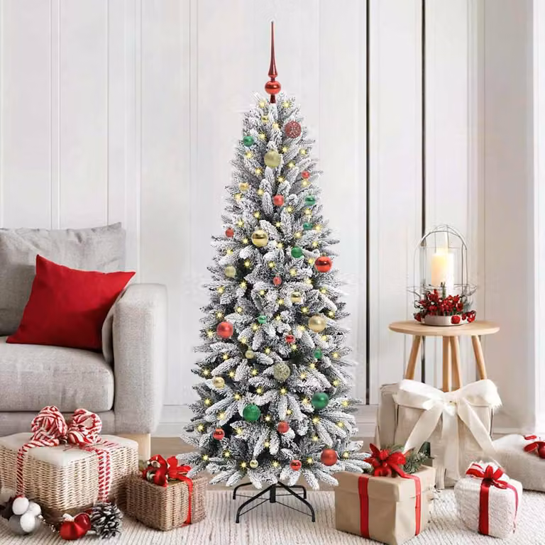 Maison Exclusive - Albero di Natale artificiale, colore bianco, altezza 150 cm