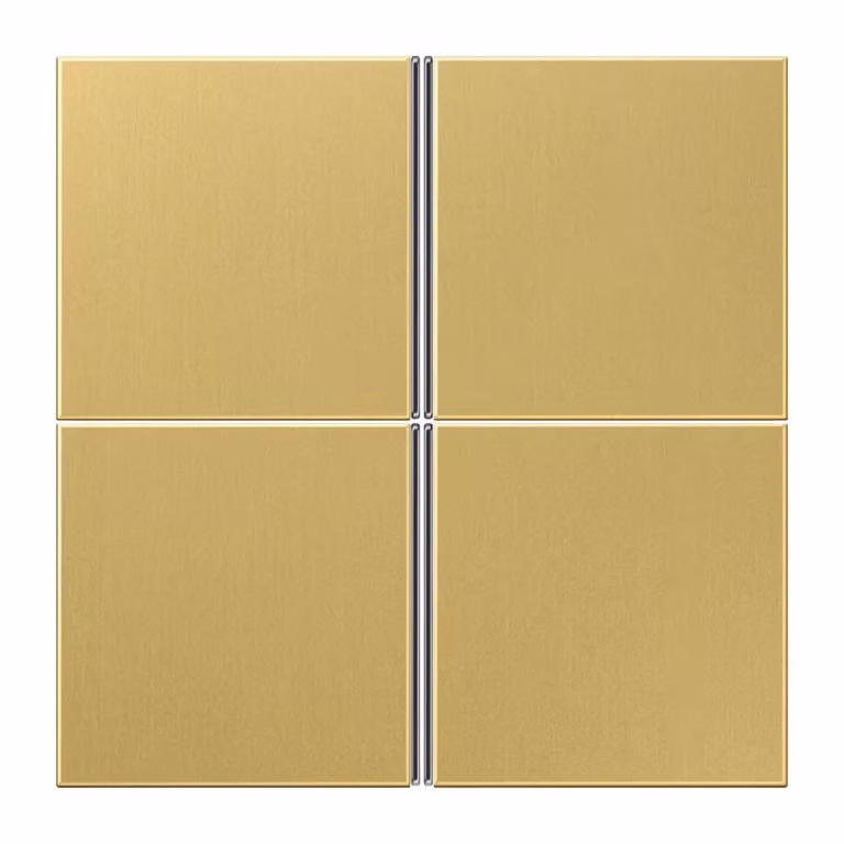 Jung ME2404TSAC Set di pulsanti quadruplo, interamente in ottone, stile classico