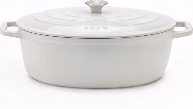 Casseruola in ghisa smaltata La Fonderie beige, diametro 36 cm