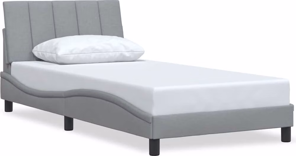 Giroletto senza Materasso Hanko Grigio Chiaro 100x200 cm Tessuto