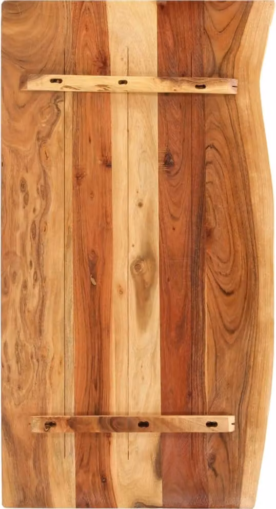 Piano per Vanità Bagno in Massello di Acacia 100x52x3,8 cm