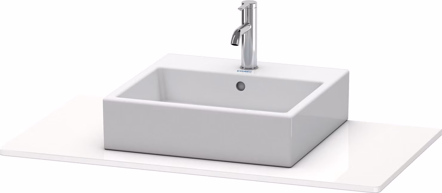 Console Duravit XSquare, 1 découpe, 1000x16x550mm, XS060E02222, XS060E02222