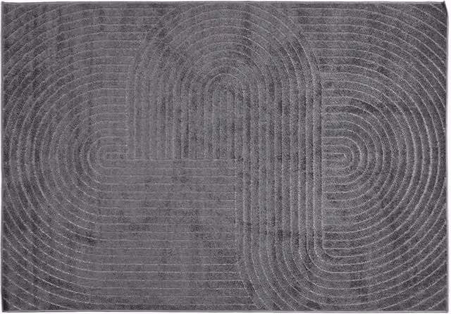 Tappeto per area PALMERAS Antracite in Poliestere L 280 x P 200 cm