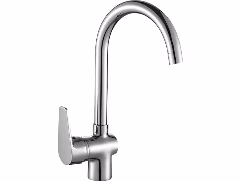 U Rubinetto da cucina con bocca girevole Luga U cromo