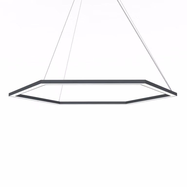 Lampada A Sospensione Esagono D90 Monocolore Opaca