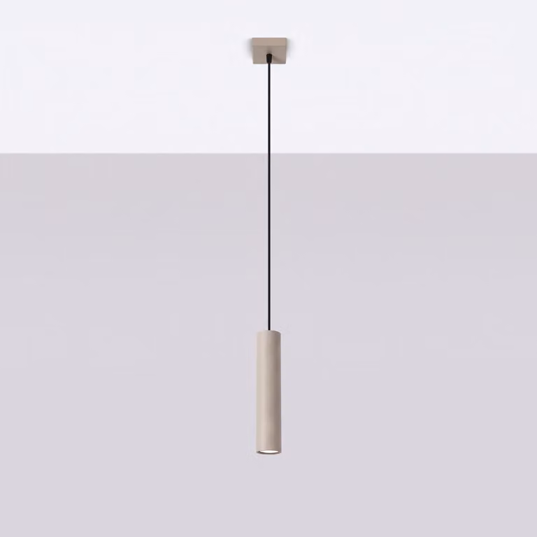 Lampada a sospensione LAGOS 1 taupe 1xGU10 10W acciaio 100x8x8cm Sollux Lighting