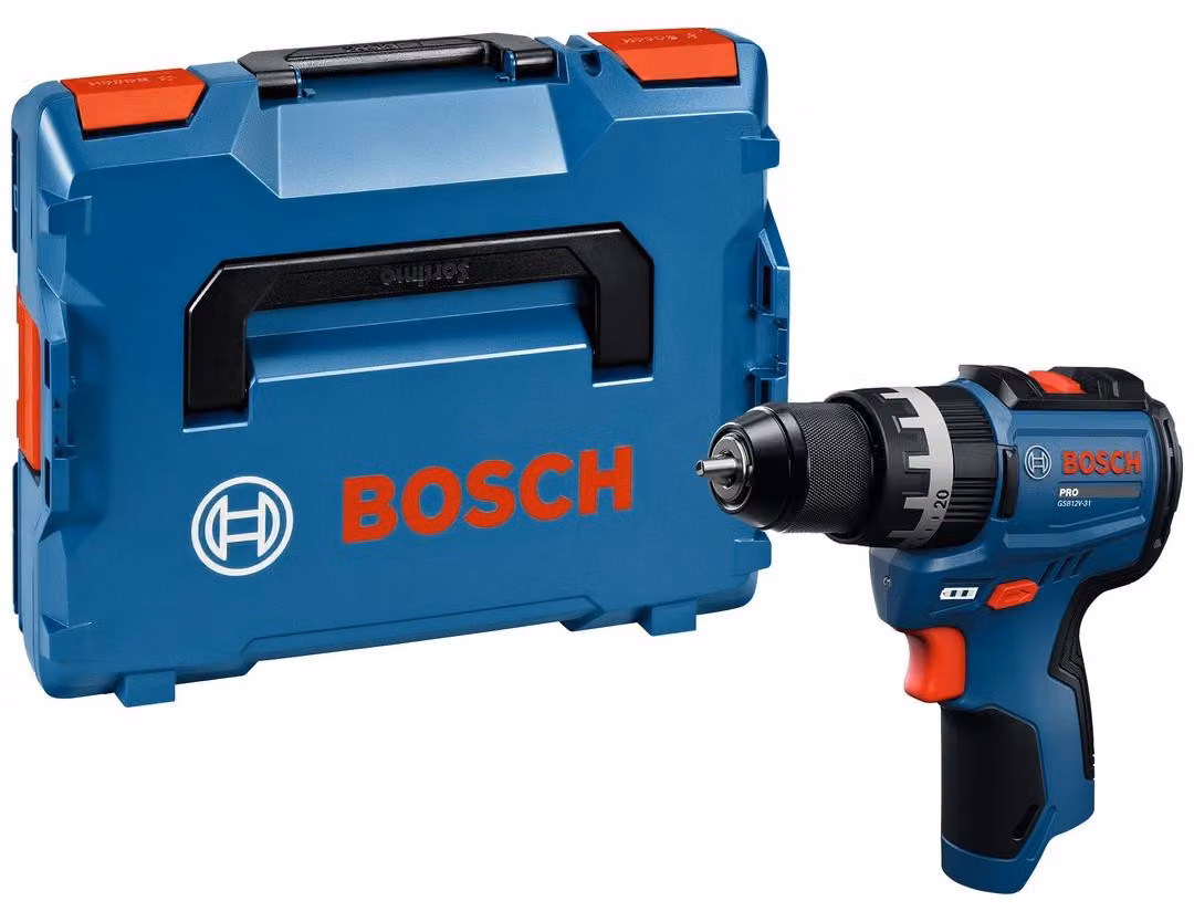 Trapano avvitatore a batteria GSB12V-31, confezionato in una valigetta L-BOXX