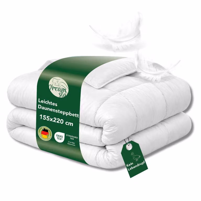 Piumino | leggero | Piumino estivo 155 x 220 cm | 70% piumino | Peso dell'imbottitura 320 g | DREAMSTAR