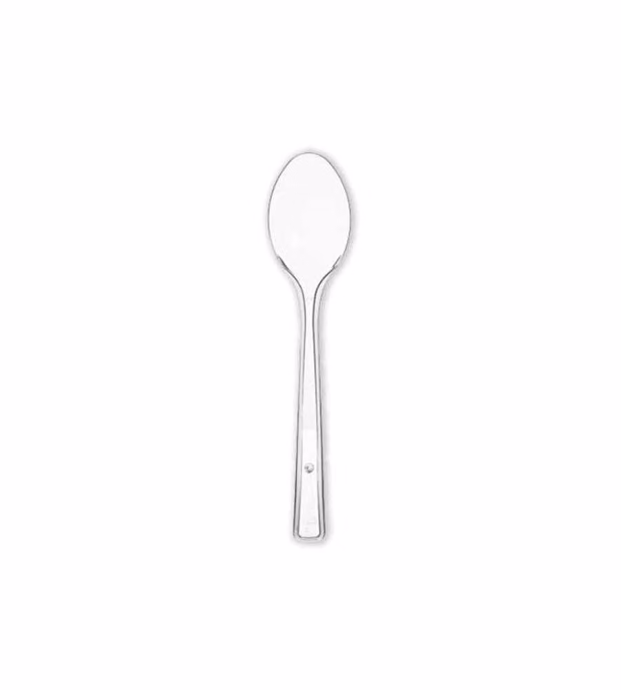 Cucchiai trasparenti monouso