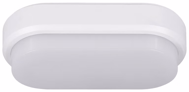 Apparecchio LED a prova di umidità Ovale IP54 550lm 4000K 8W 200x100x50mm bianco neutro
