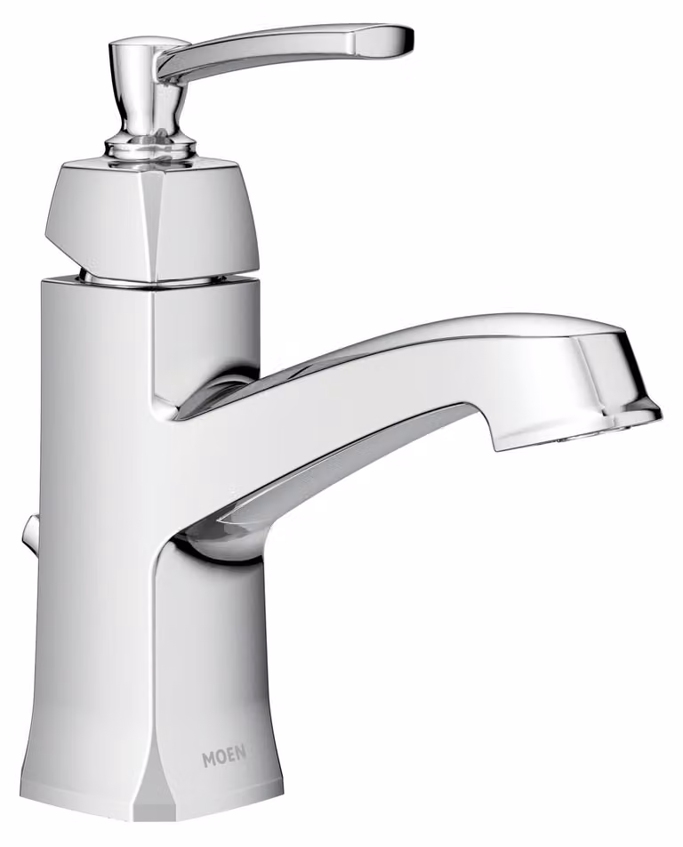 Miscelatore monocomando per lavabo, con scarico a beccuccio alto, cromato, 10,2 cm