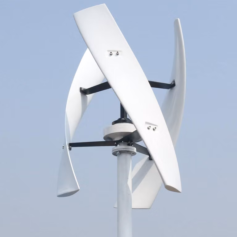 Turbina eolica verticale da 800W, 24V, con regolatore MPPT, silenziosa