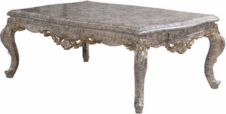 Königlicher Couchtisch Tisch Gold Tische Barock Rokoko Couchtische