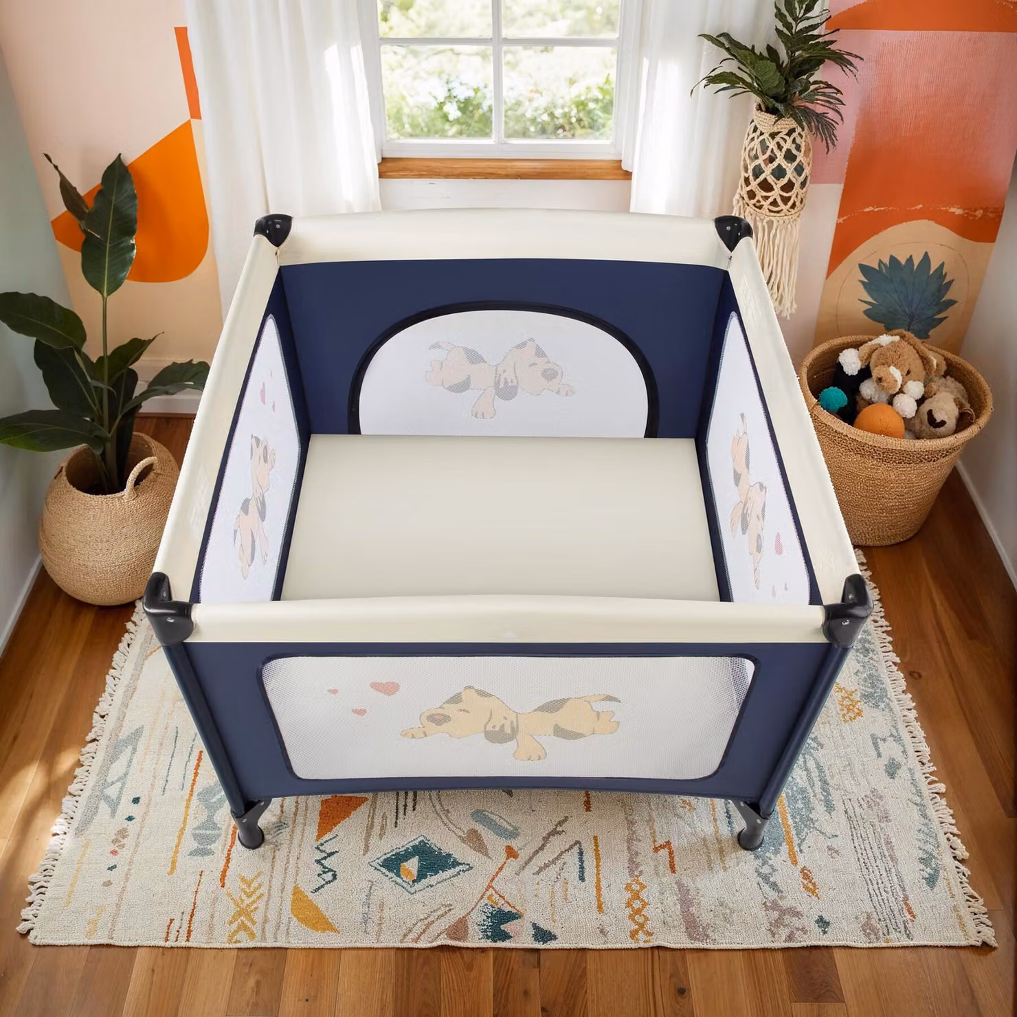 Box bambini Tommy Junior TecTake GmbH blu L/P/H: 105 x 105 x 78 cm – 2