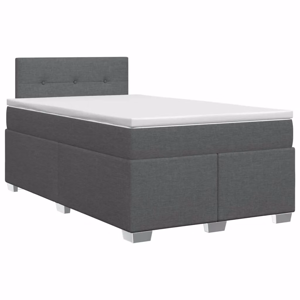 Letto box spring con materasso ibrido vidaXL Grigio, L/P: 120 x 200 cm – 2