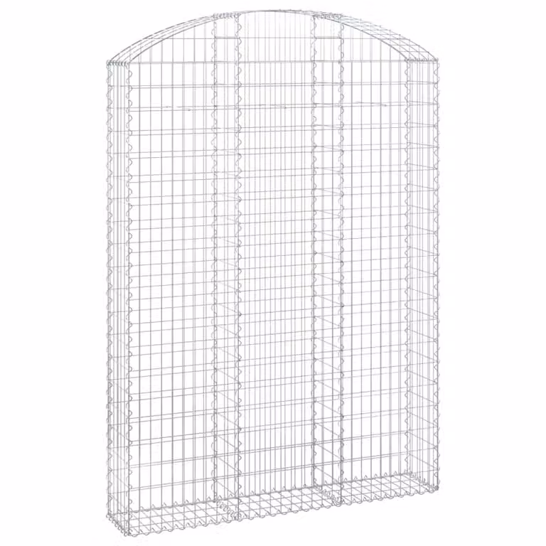 Cesto Gabbione ad Arco 150x30x200/220 cm Ferro Zincato