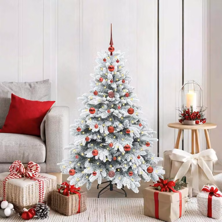 Maison Exclusive - Albero di Natale artificiale con 150 LED bianchi, 120 cm, in PE e PVC