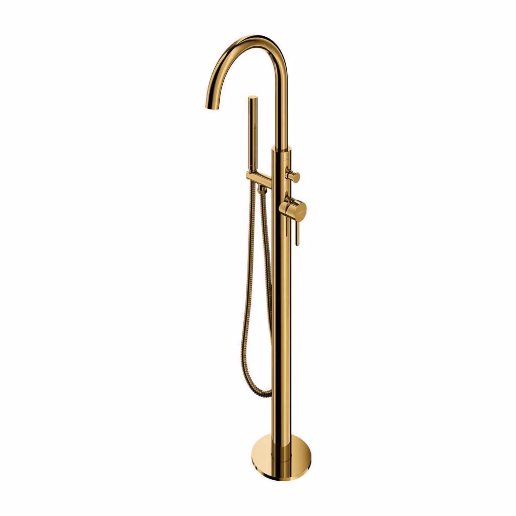 Omnires Y Y1233GL Miscelatore vasca a pavimento, oro