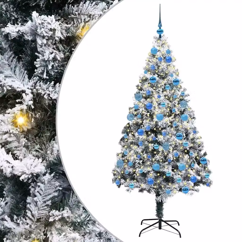 Albero di Natale artificiale moderno vidaXL bianco, Altezza: 180 cm – 2