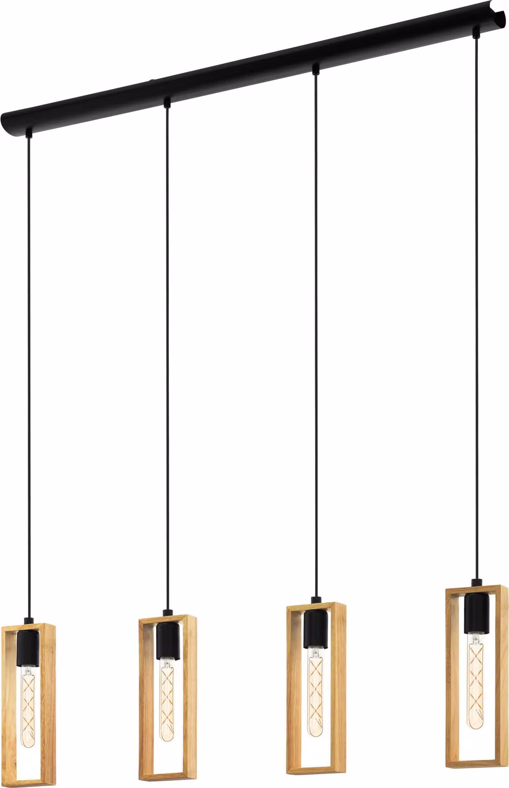 LITTLETON lampada a sospensione lampada a sospensione lampada a sospensione - L116 x L5,5 x H110 cm - nero - 4X40W escl. - IP20