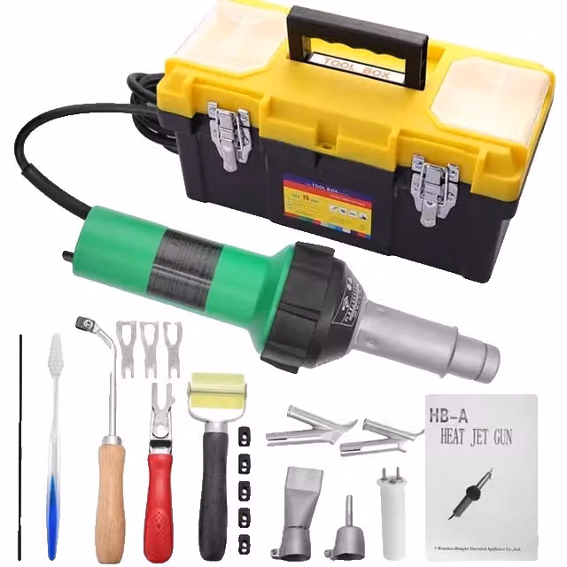 Saldatrice per plastica, potenza 1600 W, set di utensili incluso, spina UE 220 V