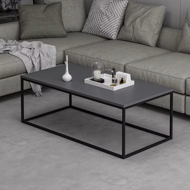 Skye Decor, Tiger - Antracite, Couchtische, Anthrazit, 120 x 42 x 60 cm