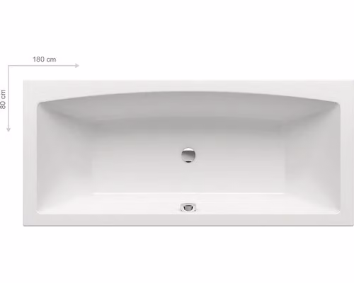 RAVAK FORMY 02 SLIM vasca da bagno 180 x 80 bianco neve C891300000