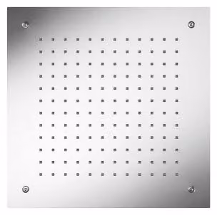 Herzbach LIVING SPA LED, soffione da incasso a soffitto 380x380 mm, finitura spazzolata