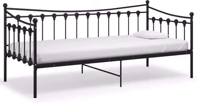 Telaio Divano letto | Sof¨¤ letto | Letto singolo Nero in Metallo 90x200 cm