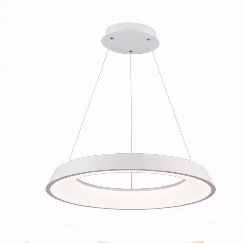 Trade Shop Lampadario LED Ultra Moderno A71-3C Bianco con Tre Colorazioni di Luce, Dimmerabile e Altezza Regolabile – 2