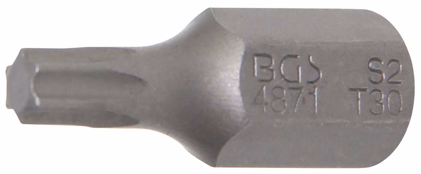 BGS Bit drive esagono esterno 10 mm (3/8") profilo T (per Torx) T30 - 4871