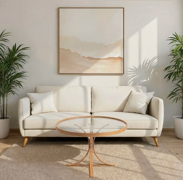 Skye Decor, tavolino di alta qualità in rovere al 100%, 80 x 47 x 80 cm | Piano in vetro temperato al 100% (4 mm) | Design moderno, ideale per salotti eleganti.