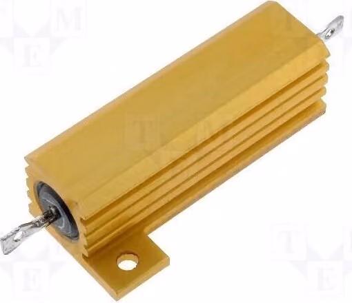 1 x Resistenza: Resistenza a filo, avvitabile, 10kΩ, con dissipatore di calore, 50W, codice prodotto: 0-1625984-3. Resistenza