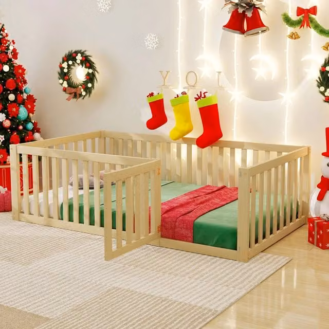 Letto per Bambini con Sponde e Porta ¨C Xylo ¨C Legno, 90x200