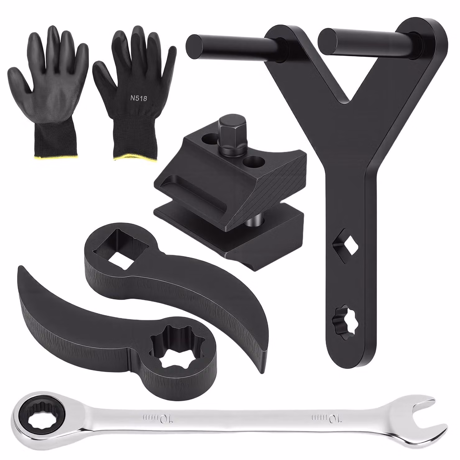 Set di strumenti per la manutenzione e la riparazione di componenti automobilistici, con molteplici applicazioni