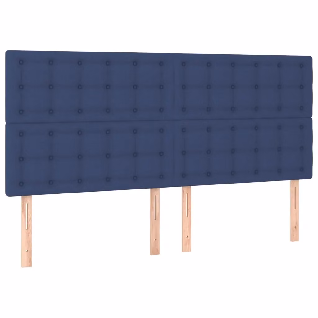Testiera decorativa in tessuto blu Design Mania L: 200 cm, P: 5 cm, H: 118-128 cm – 2