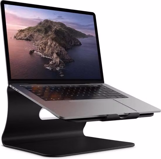 Supporto per Laptop in Alluminio con Ventilazione per Laptop da 11 a 16 pollici - Nero