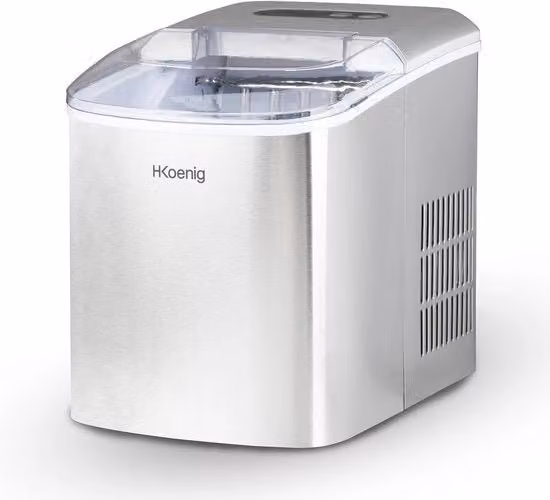 Fabbricatore di cubetti di ghiaccio - Macchina per ghiaccio - 2.1L - Portatile - Con colino per ghiaccio - 12KG di ghiaccio in 24 ore