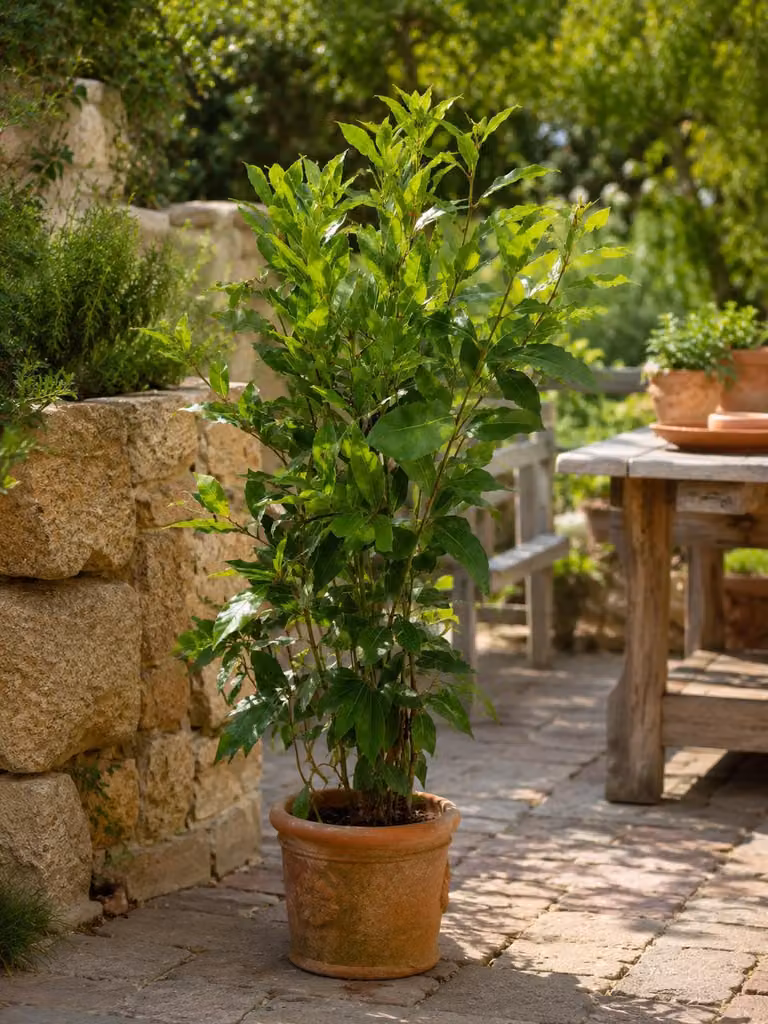 Alloro vero (Laurus nobilis), altezza 60-80 cm, resistente al freddo fino a -10 °C. Albero di alloro in vaso da 17 cm, sempreverde, con foglie aromatiche