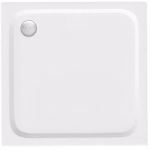 Rea - Piatto Doccia Belmond 90x90 Copritappo rame spazzolato - Acrilico - Bianco - 90 x 90 x 5,5 cm