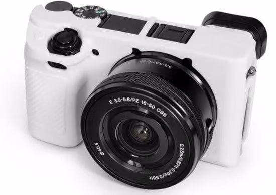 Adattatore in silicone per fotocamera Sony Alpha - bianco.
